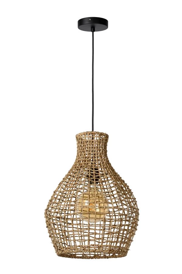 Lucide ALBAN - Pendant light - Ø 35 cm - 1xE27 - Natural - off